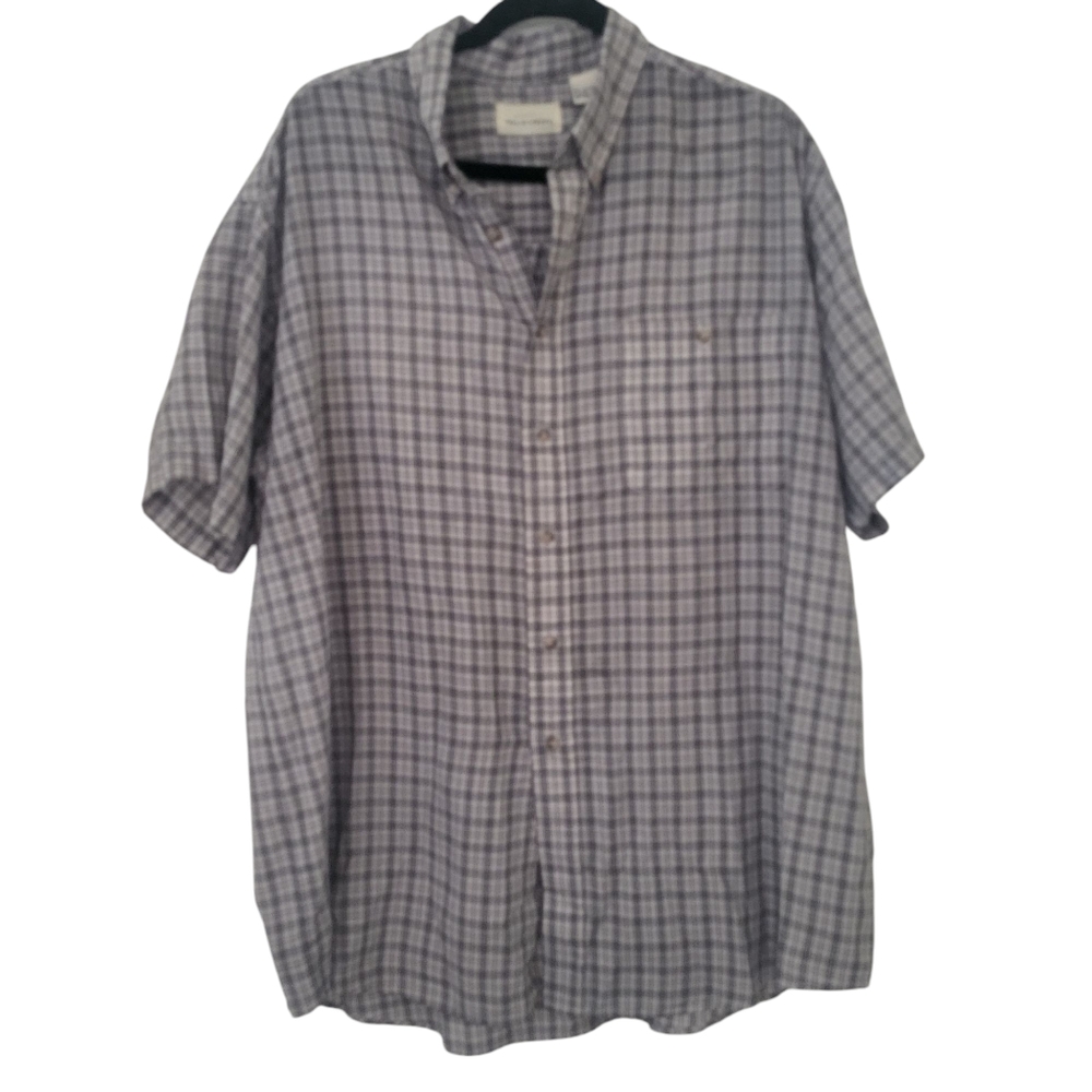 Falls Creek Plaid Button Down Shirt sz XL